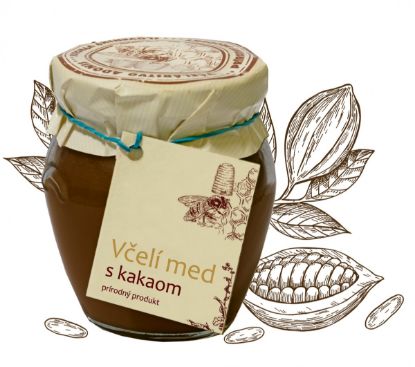 Obrázok z Med krémový  s kakaom 250g