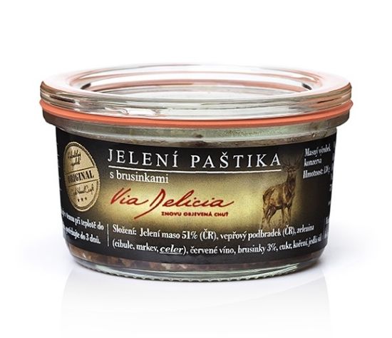 Obrázok z Via delicia -Jelenia paštéta s brusnicami 130g