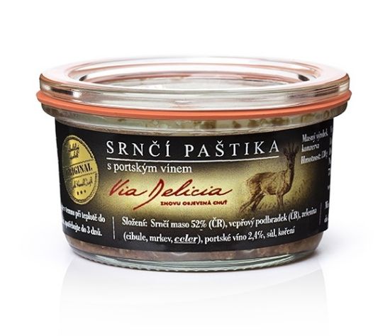 Obrázok z Via Delicia -Srnčia paštéta s portským vínom 130g