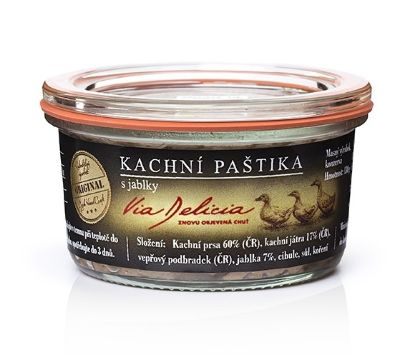 Obrázok z Via Delicia Kačacia paštéta s jablkami 130g